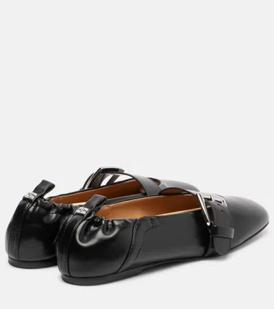 Ganni Butterfly Mary Jane Flats