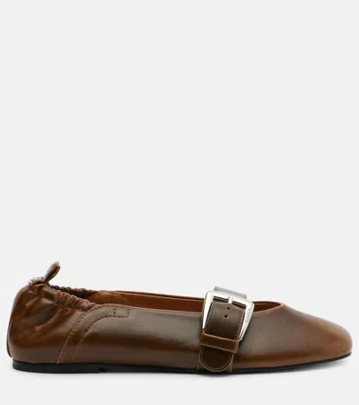 Ganni Butterfly Mary Jane Flats
