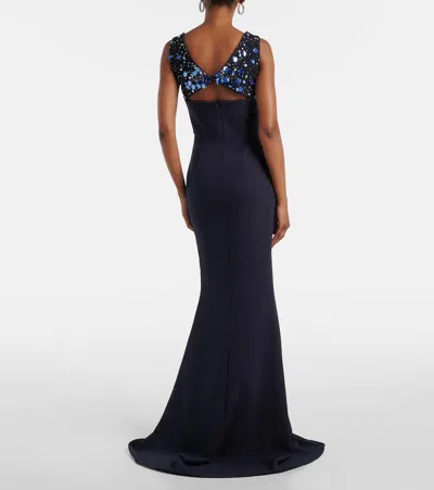 Safiyaa Melina Embellished Crêpe Gown