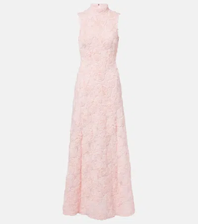 Rotate Birger Christensen Floral Mesh Maxi Dress