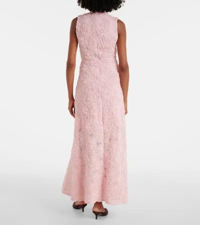 Rotate Birger Christensen Floral Mesh Maxi Dress