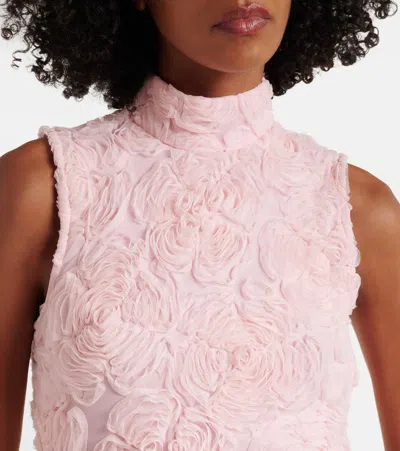 Rotate Birger Christensen Floral Mesh Maxi Dress