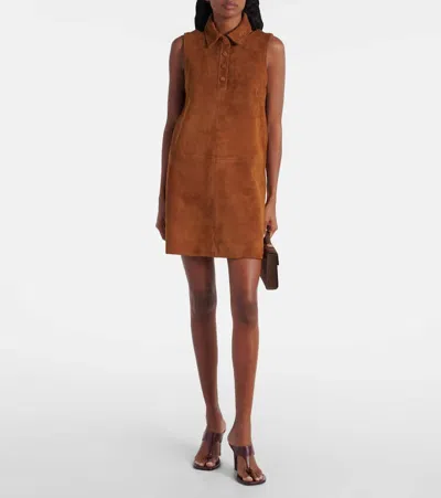 Frame The Suede City Suede Minidress