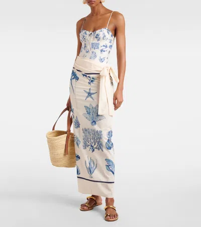 Agua By Agua Bendita Lavanda Cotton And Silk Beach Cover-up