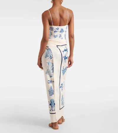 Agua By Agua Bendita Lavanda Cotton And Silk Beach Cover-up