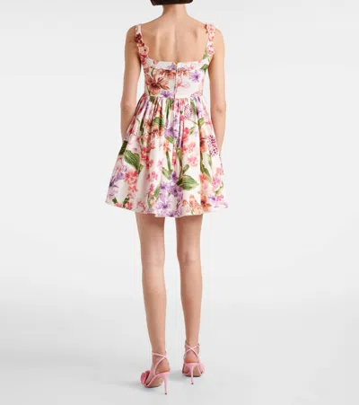 Agua By Agua Bendita Barbare Floral Cotton Minidress