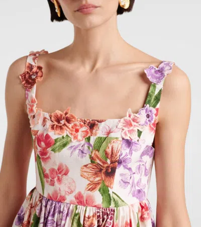 Agua By Agua Bendita Barbare Floral Cotton Minidress