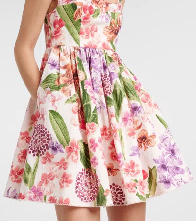 Agua By Agua Bendita Barbare Floral Cotton Minidress