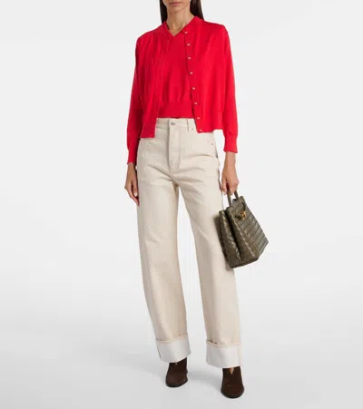 Bottega Veneta Cotton And Viscose Twinset In Red