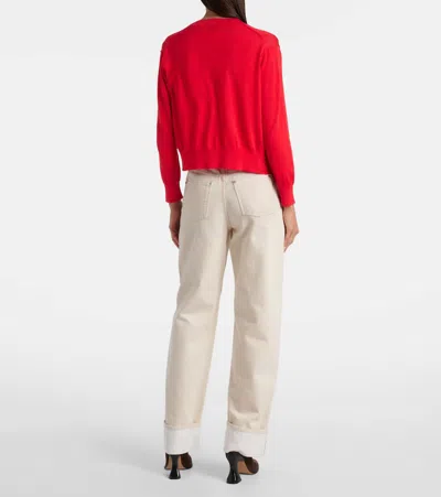 Bottega Veneta Cotton And Viscose Twinset In Red