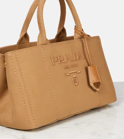 Prada Giardiniera Medium Canvas Tote Bag
