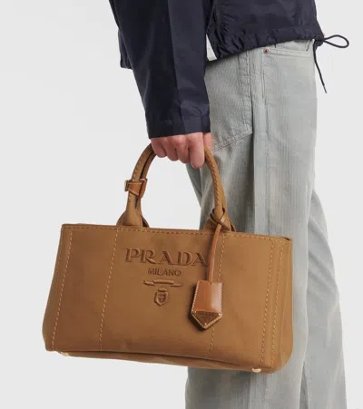 Prada Giardiniera Medium Canvas Tote Bag