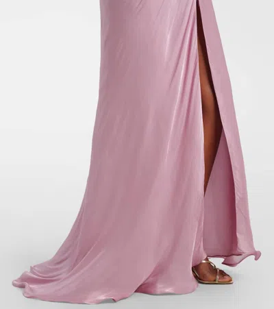 Costarellos Ruffled Gathered Gown