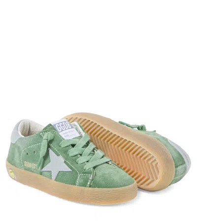 Golden Goose Super Star Suede Sneakers In Green