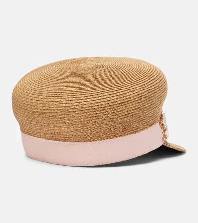 Roger Vivier Broche Vivier Newsboy Cap