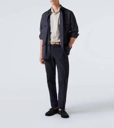 Gianvito Rossi Vandé Suede Boat Shoes