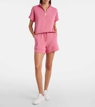 Varley Atrium High-rise Jersey Shorts In Pink
