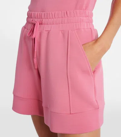 Varley Atrium High-rise Jersey Shorts In Pink