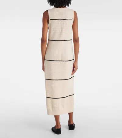Varley Scott Striped Cotton Midi Dress
