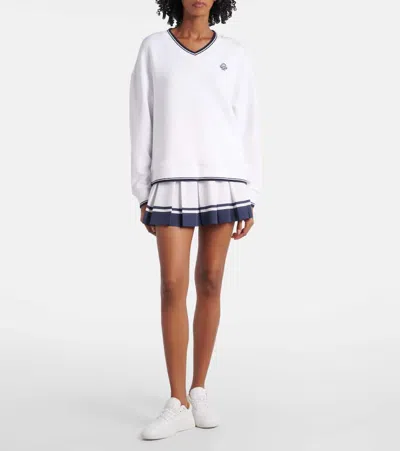 Varley Iona V-neck Sweatshirt In White