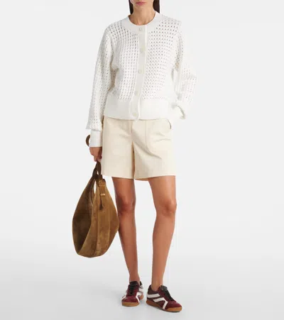 Varley Bettina Open-knit Cotton-blend Cardigan