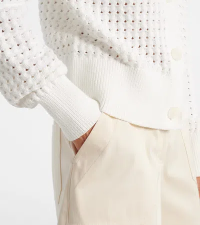 Varley Bettina Open-knit Cotton-blend Cardigan