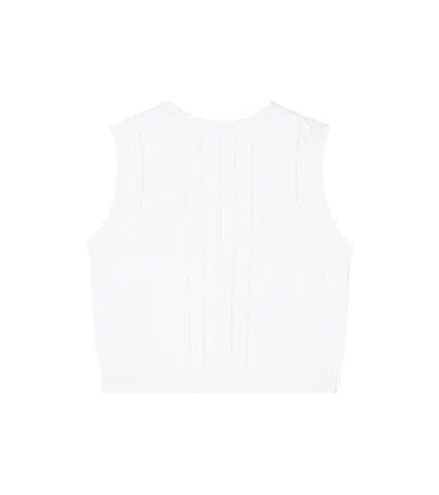 Bonpoint White Jobolene Vest In White