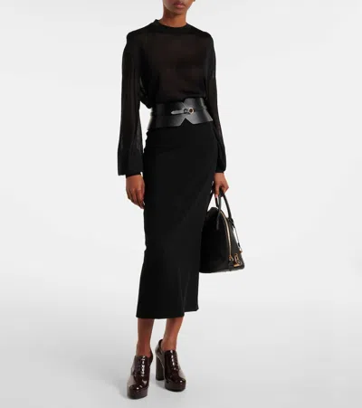 Gianvito Rossi 70 Lace-up Leather Platform Pumps