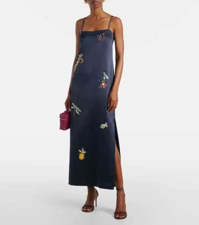 Alemais X Anouk Colantoni Fontaine Slip Midi Dress