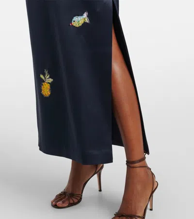 Alemais X Anouk Colantoni Fontaine Slip Midi Dress