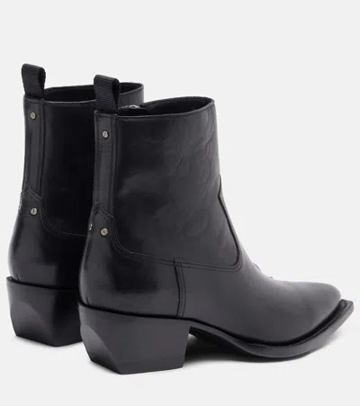 Golden Goose Debbie 45 Leather Ankle Boots In Black