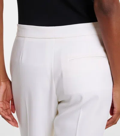 Alexander Mcqueen Cropped Wool Gabardine Flared Pants