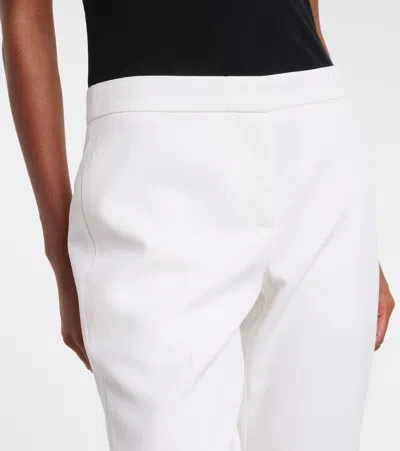 Alexander Mcqueen Cropped Wool Gabardine Flared Pants