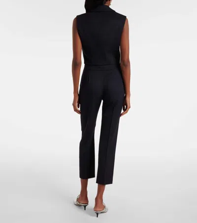 Alexander Mcqueen Cropped Wool Gabardine Flared Pants