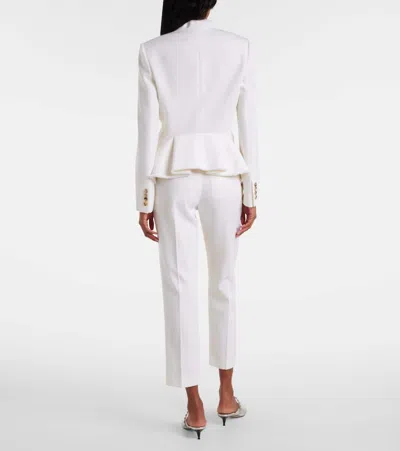Alexander Mcqueen Frayed Wool Gabardine Blazer
