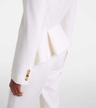 Alexander Mcqueen Frayed Wool Gabardine Blazer