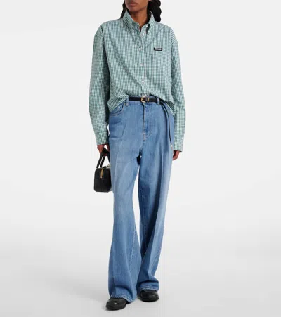 Miu Miu Arcadie Leather Tote Bag