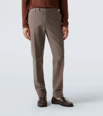 Slowear Cotton Chinos In Gray