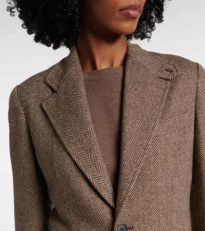 Ralph Lauren Preston Ii Herringbone Tweed Blazer