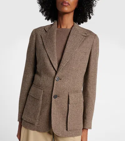 Ralph Lauren Preston Ii Herringbone Tweed Blazer