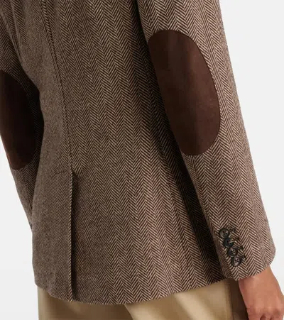 Ralph Lauren Preston Ii Herringbone Tweed Blazer