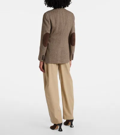 Ralph Lauren Preston Ii Herringbone Tweed Blazer