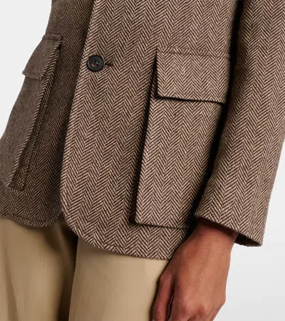 Ralph Lauren Preston Ii Herringbone Tweed Blazer