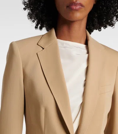 Ralph Lauren Parker Wool Gabardine Blazer In Brown