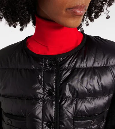 Moncler Down-paneled Virgin Wool Cardigan