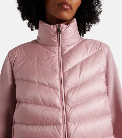 Moncler Down-paneled Virgin Wool Cardigan