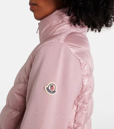 Moncler Down-paneled Virgin Wool Cardigan