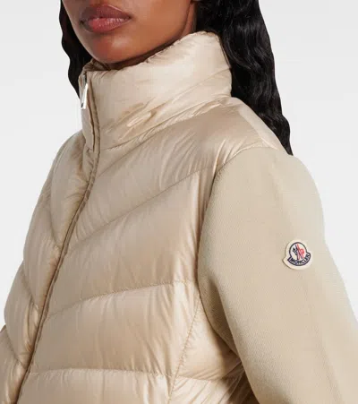 Moncler Down-paneled Virgin Wool Cardigan