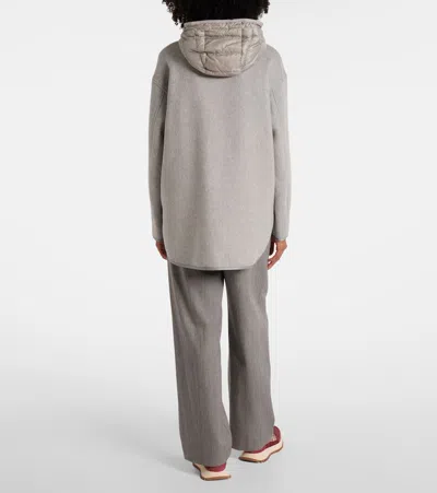 Moncler Reposse Convertible Wool And Cashmere-blend Jacket