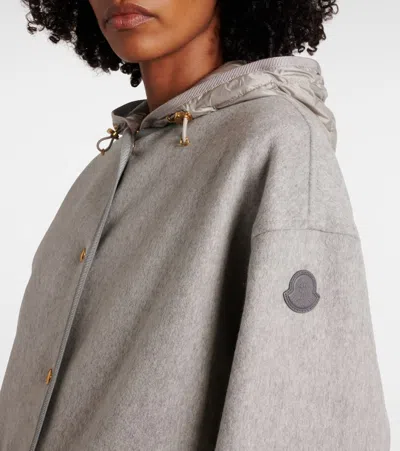 Moncler Reposse Convertible Wool And Cashmere-blend Jacket